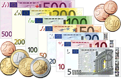 Evrski bankovci in kovanci